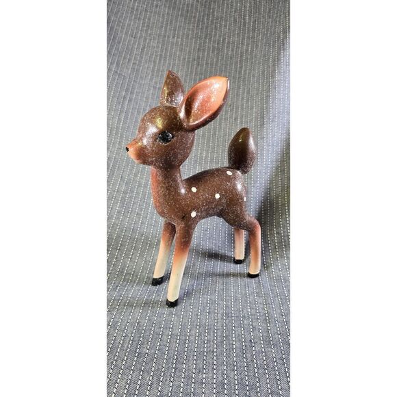Retro Style Sugar Glitter Ceramic Deer - Picture 3 of 9